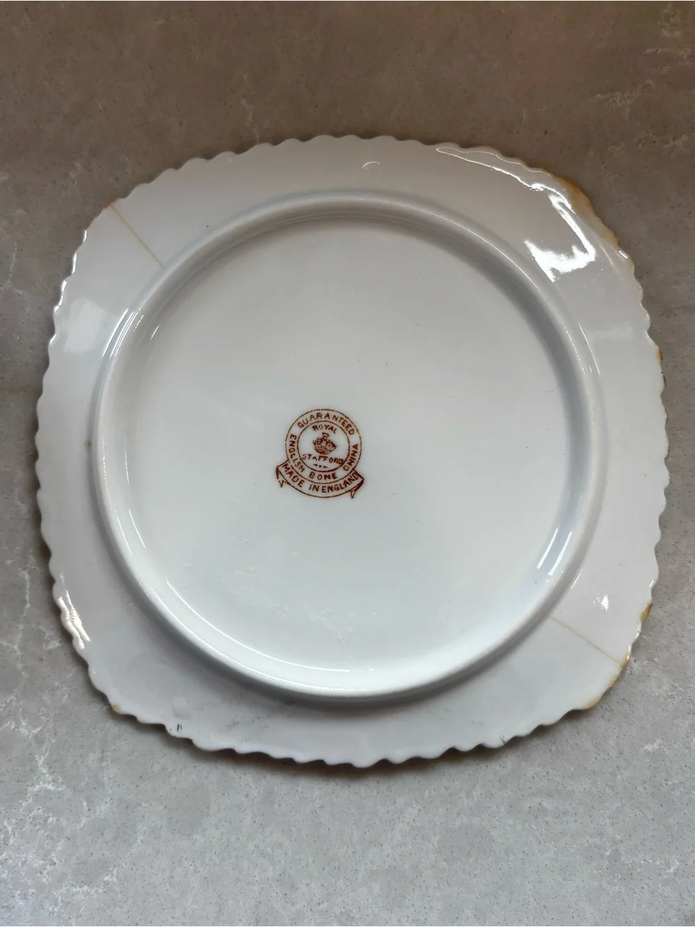 Vintage Royal Stafford Imari Covered Butter Dish Dome English Bone China 1930s
